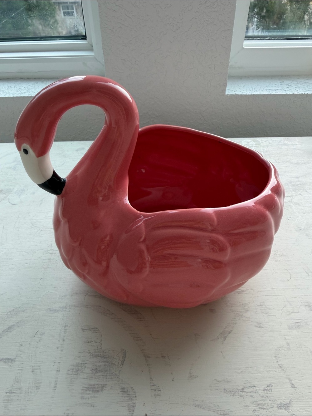 Pink Flamingo Ceramic Planter - Brand